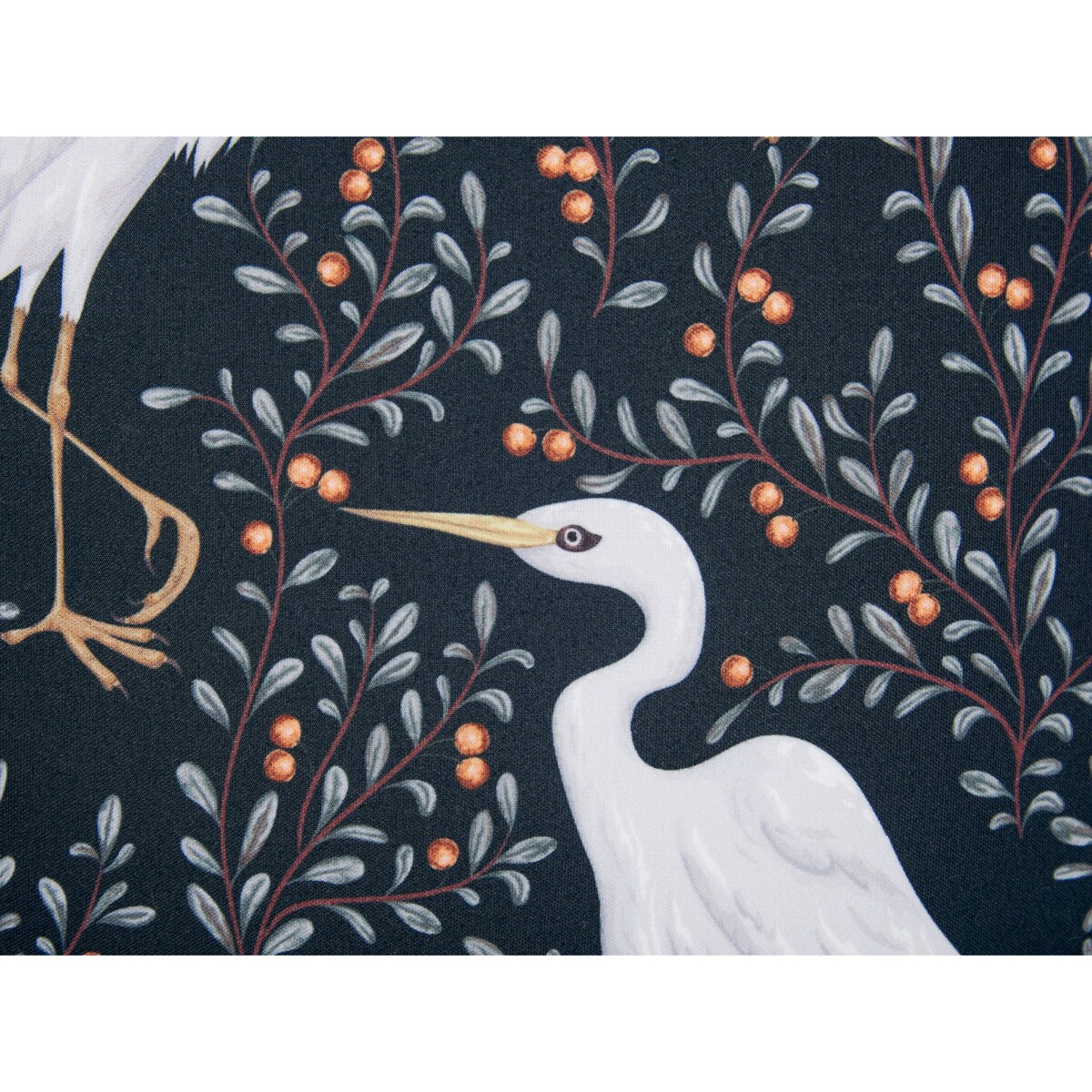 2 poduszki ogrodowe z motywem ptaków 40 x 60 cm czarne PIANAZZO