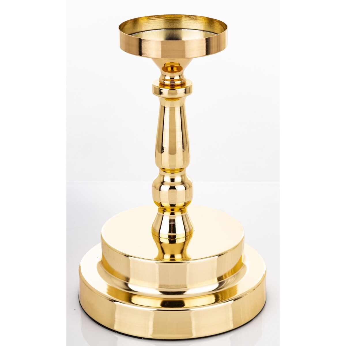 Świecznik złoty z kloszem 41x15 cm KANDILA