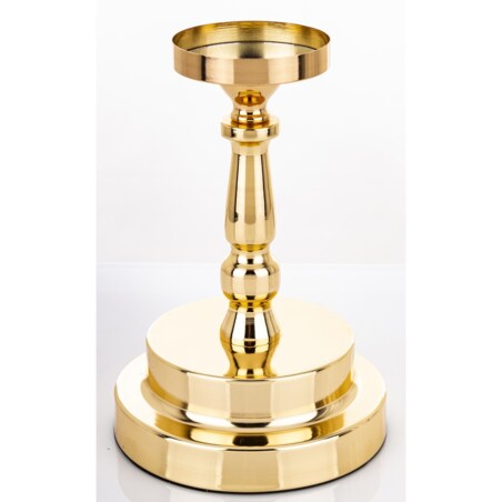 Świecznik złoty z kloszem 41x15 cm KANDILA