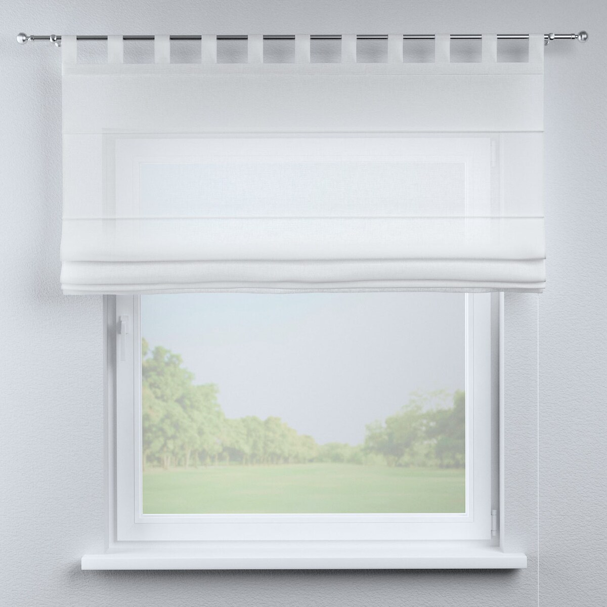 Roleta rzymska Verona 110x150 prześwitująca ecru