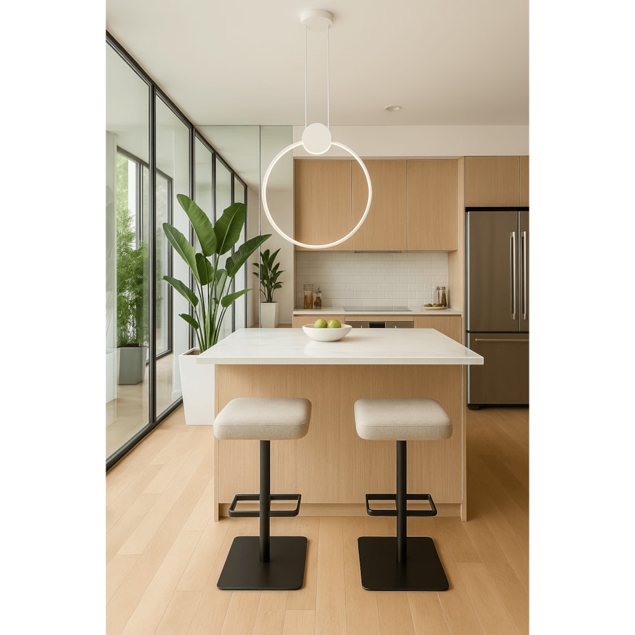 LAMPA WISZĄCA ZAFIRO L BIAŁA