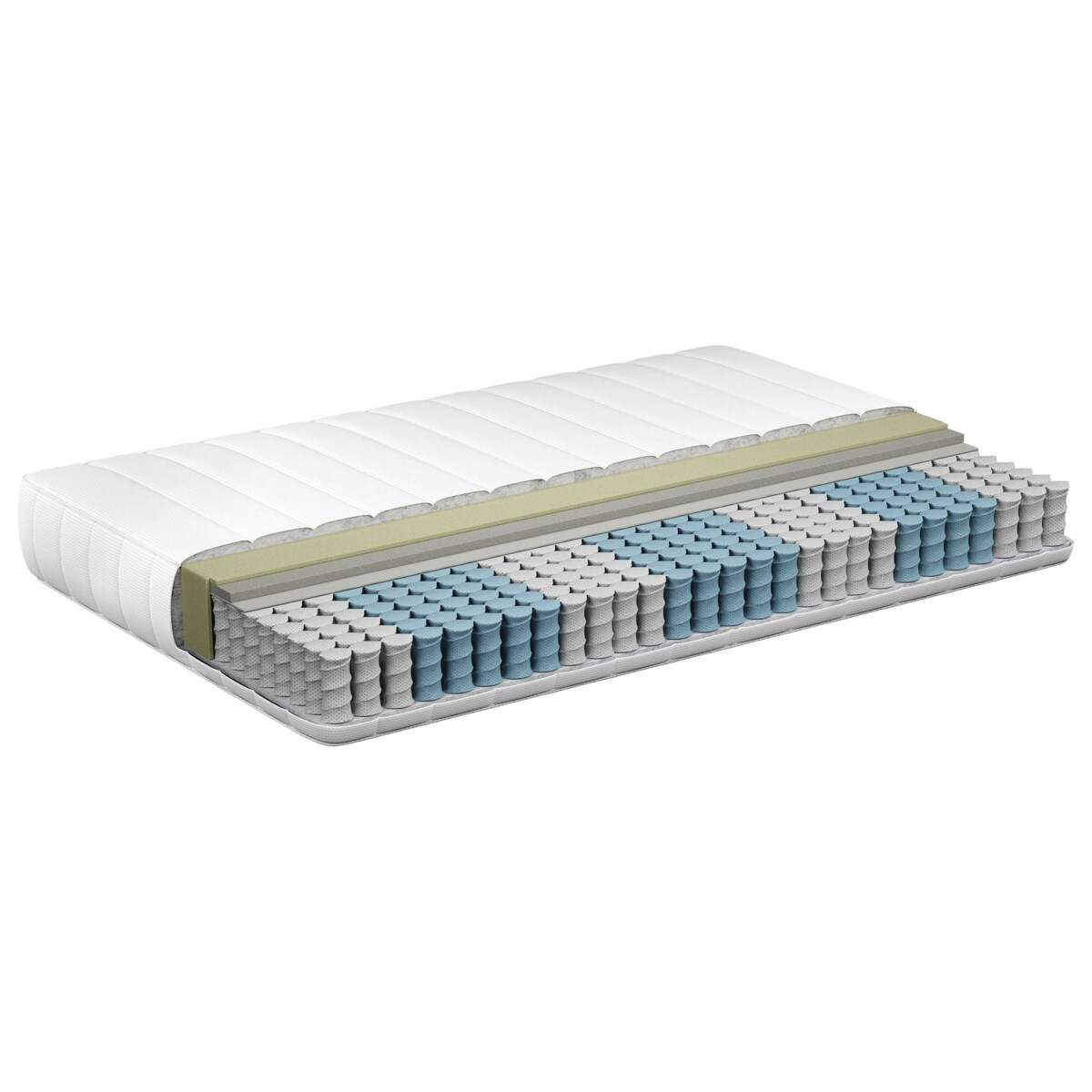 Materac kieszeniowy z pianką termoelastyczną SILENT HYBRID 7 PLUS H3/4 twardy 140 x 200 cm