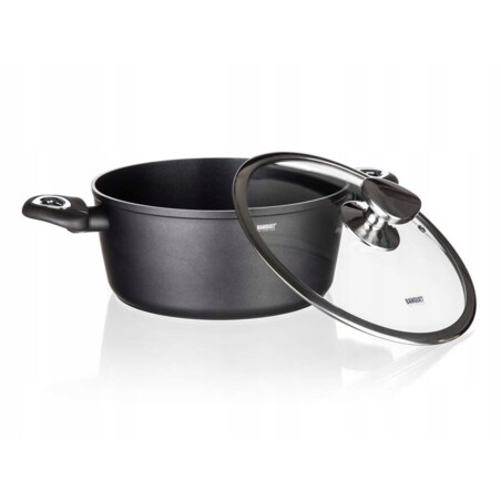 GARNEK aluminiowy 4,2L do gotowania obiadu zupa jedzenia kuchenny pudełko