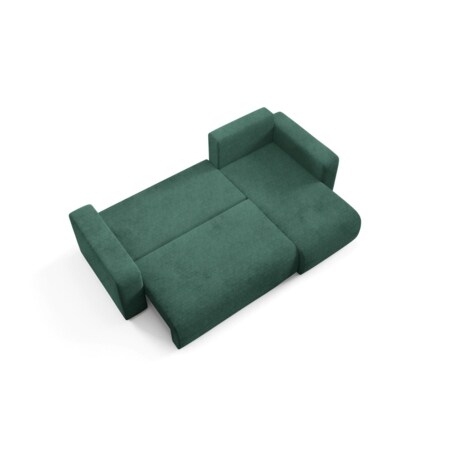 Narożnik EVORA L z pojemnikiem tkanina miękki plusz Kolor: Onega 01