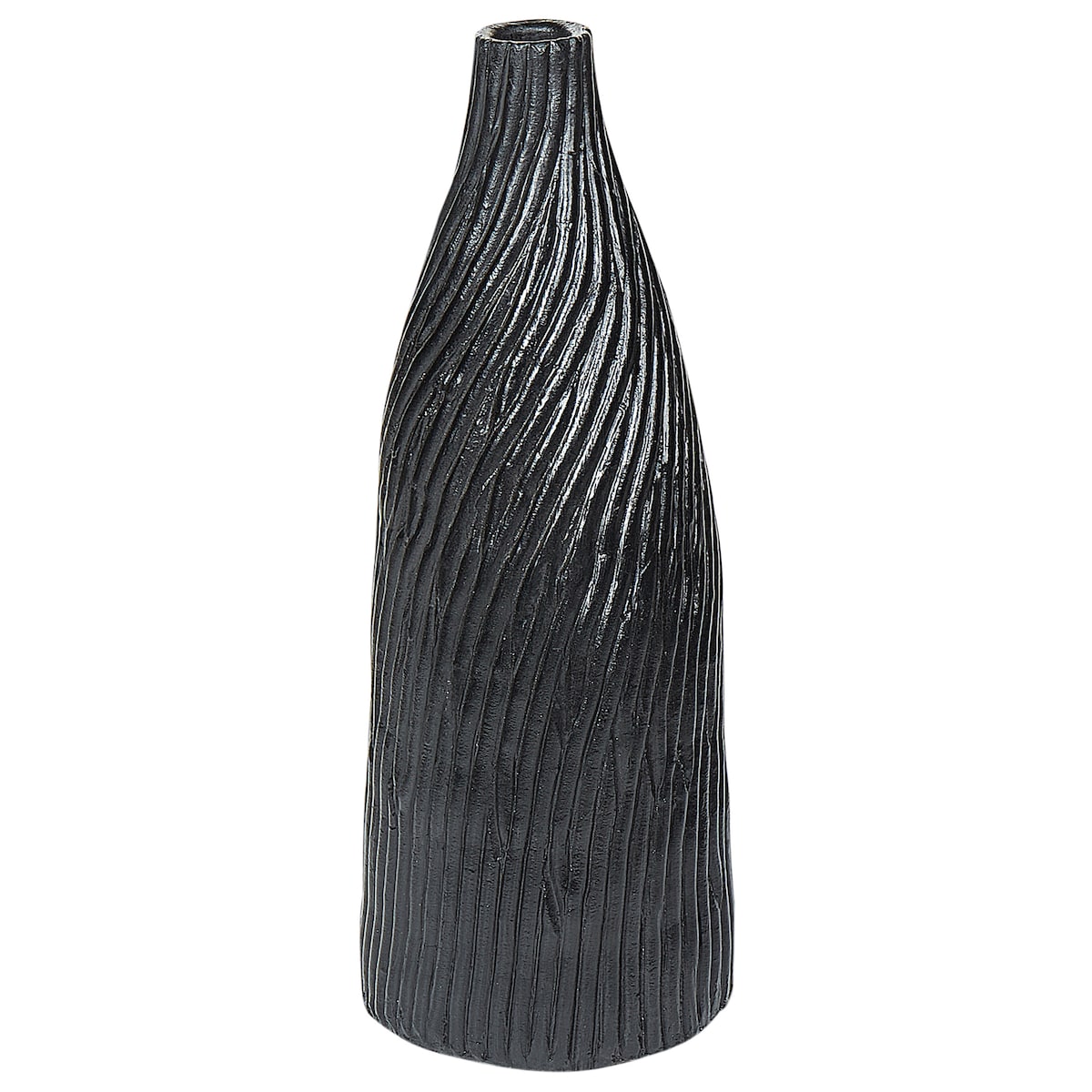 Wazon dekoracyjny FLORENTIA Ceramika 50 cm Czarny
