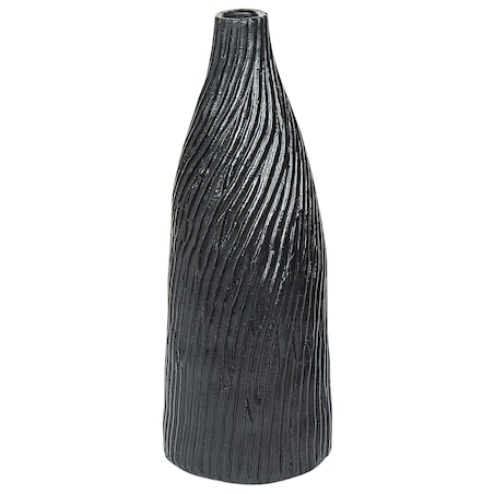 Wazon dekoracyjny FLORENTIA Ceramika 50 cm Czarny
