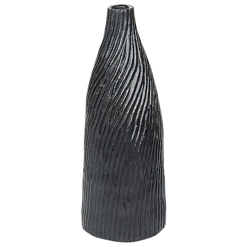 Wazon dekoracyjny FLORENTIA Ceramika 50 cm Czarny