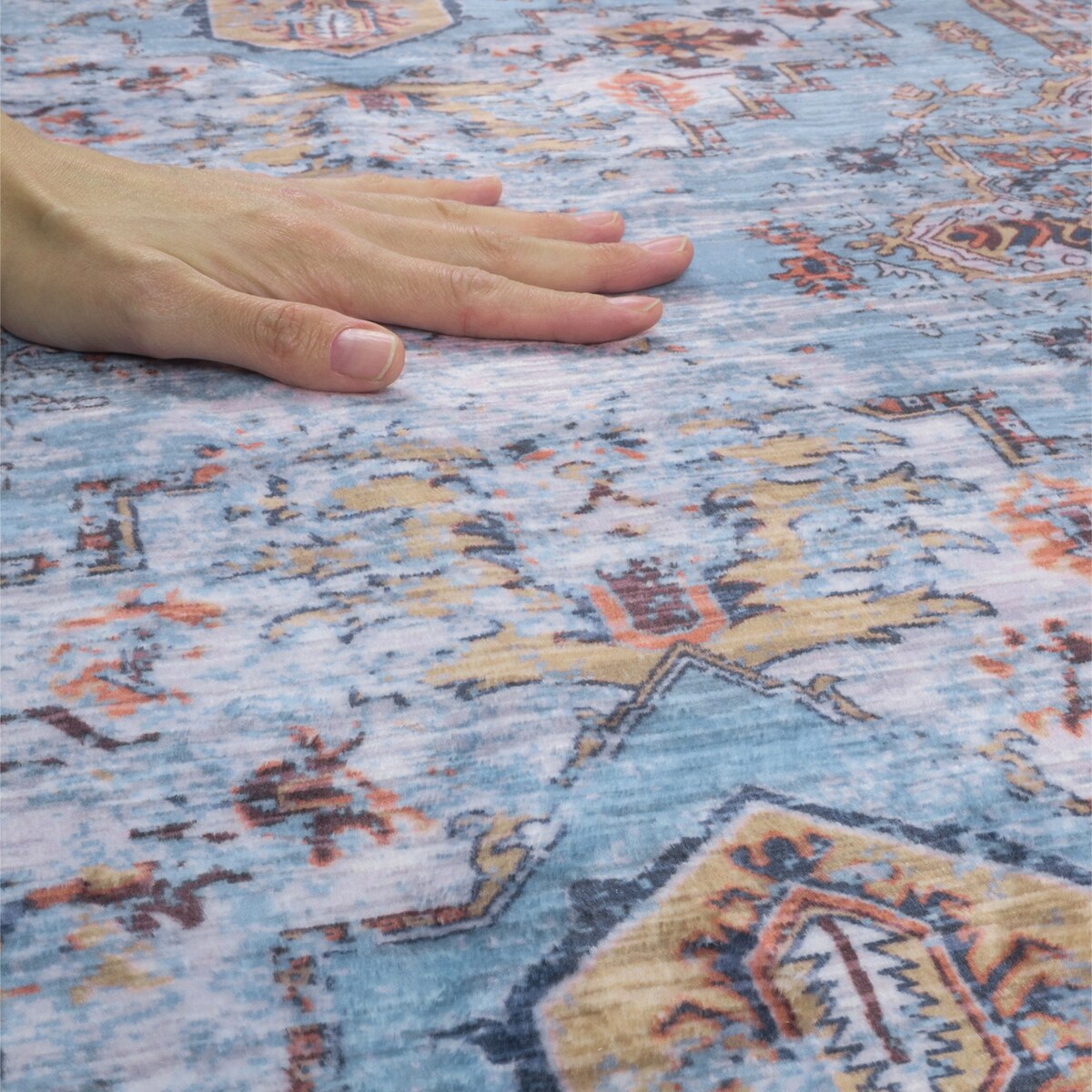 Dywan Klasyczny Sereno 80x300 cm Velvet Niebieski