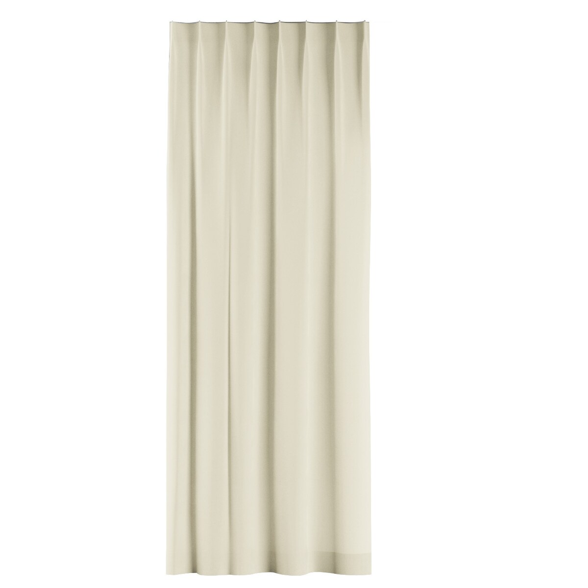 Zasłona na haczykach flex pojedynczych 130x260 kremowy