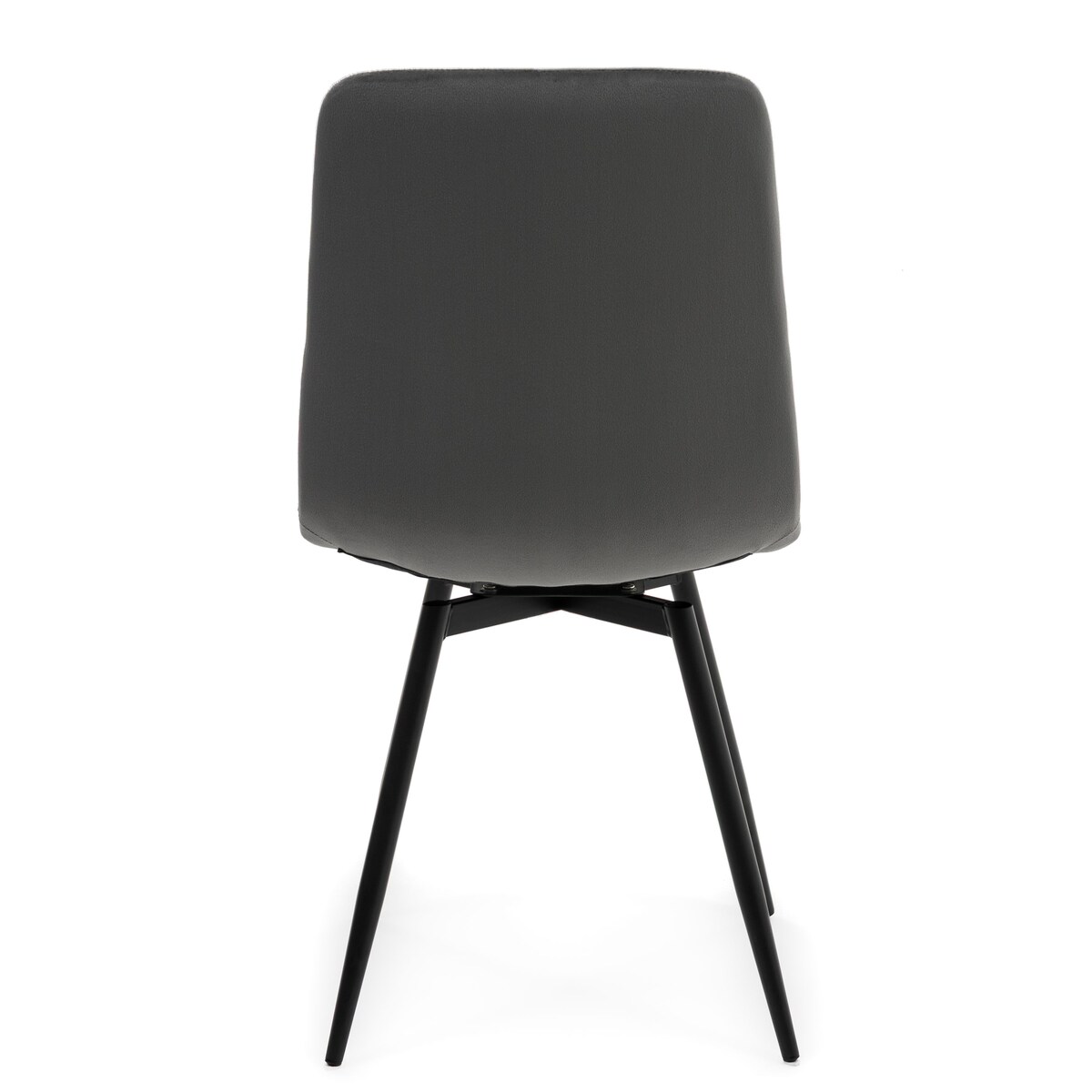 Krzesło tapicerowane obrotowe do salonu ARCO szary welur