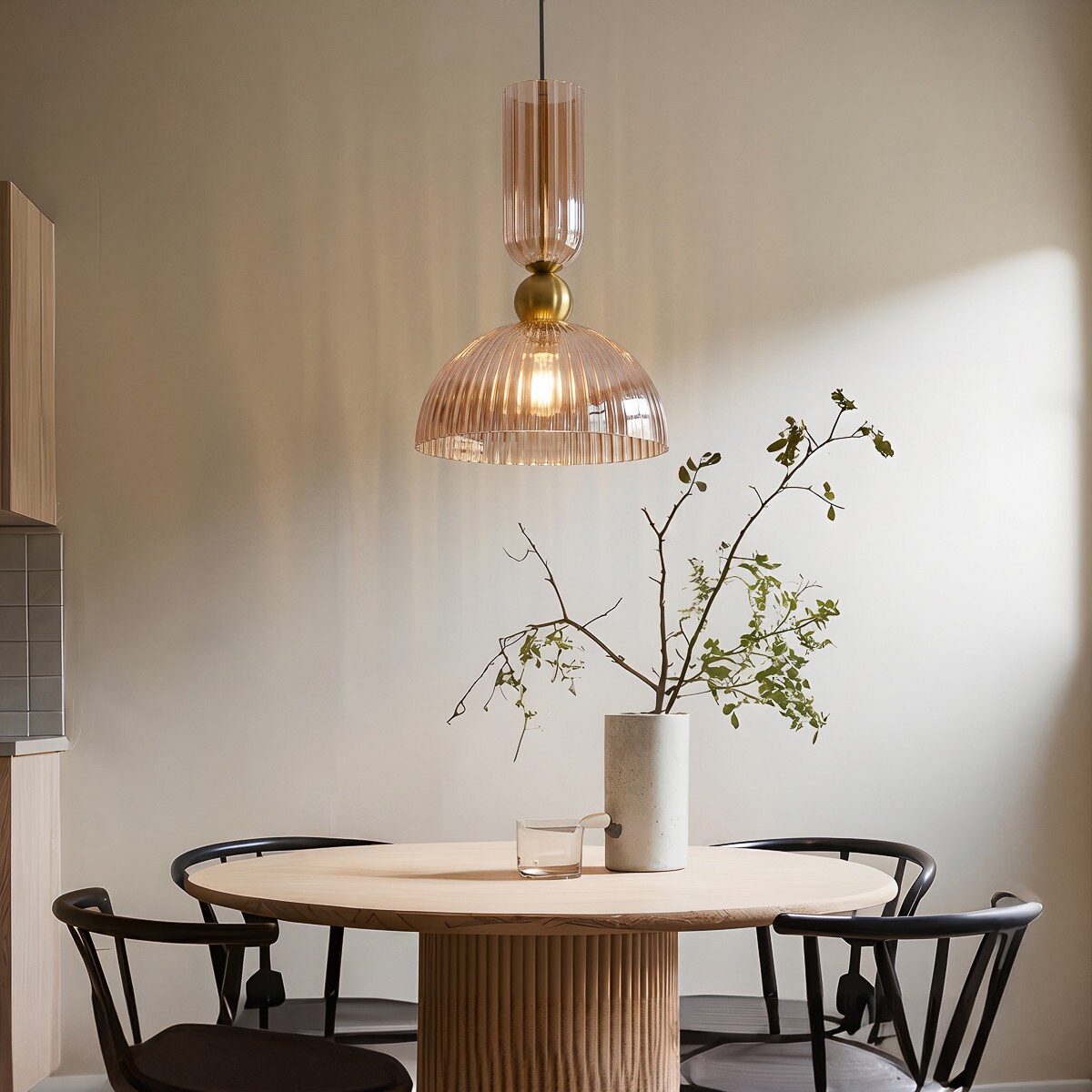 Lampa sufitowa wisząca Light Prestige Piega bursztynowy 1 x E27 1 szt.