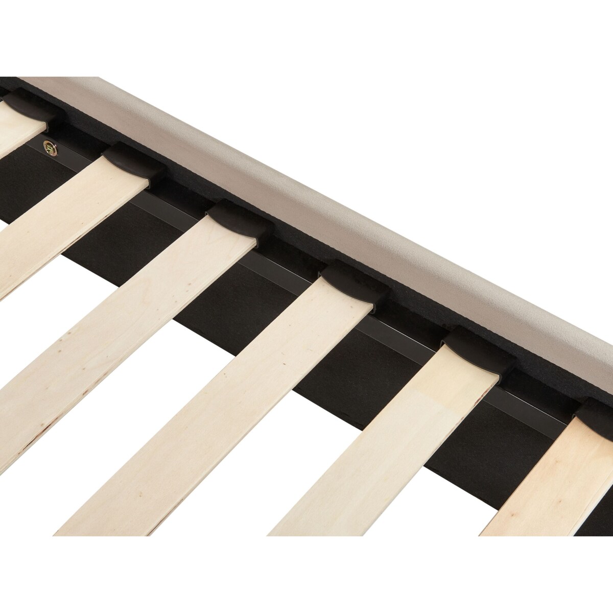 Łóżko welurowe 160 x 200 cm beżowoszare CHALEIX