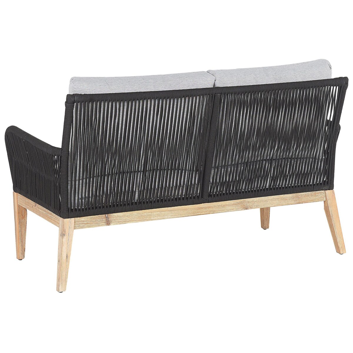 Zestaw ogrodowy ze stolikiem dla 4 osób MERANO Drewno akacjowe Szary