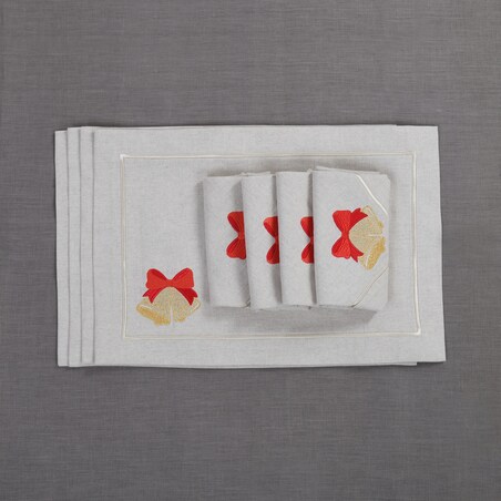 Podkładki Jingle Bells Joyful Christmas Mirha – komplet 4 szt.