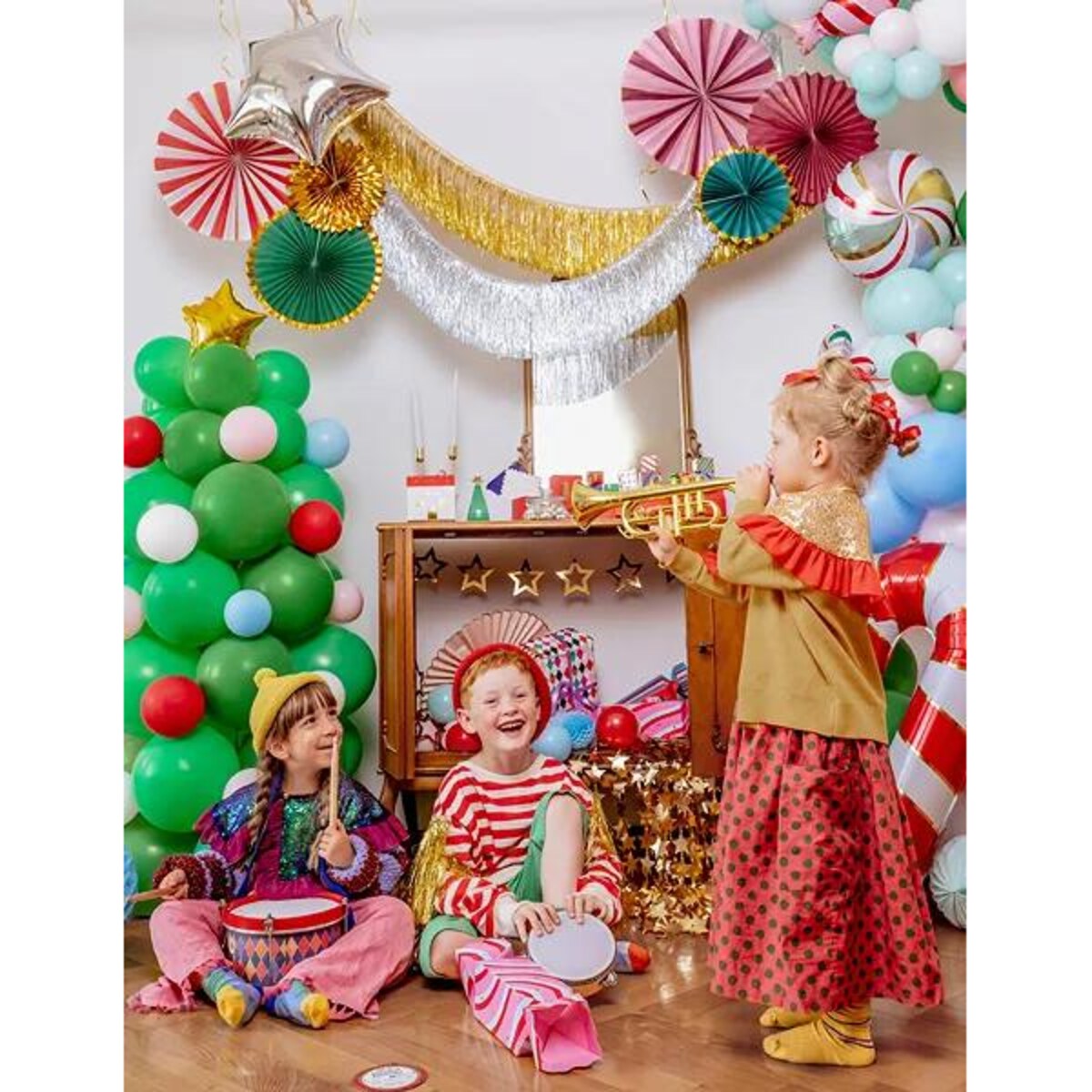 Rozety dekoracyjne, burgund, 26-43 cm