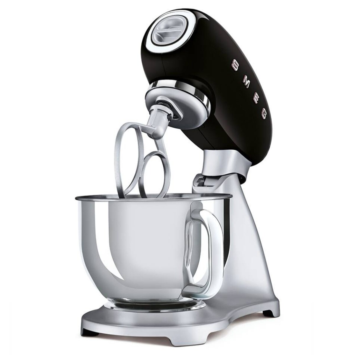 Mikser planetarny czarny + stal 50's Style, SMEG