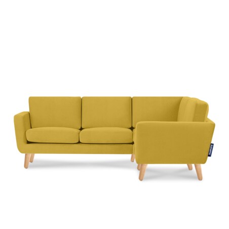 KONSIMO TAGIO Żółty skandynawski narożnik prawy