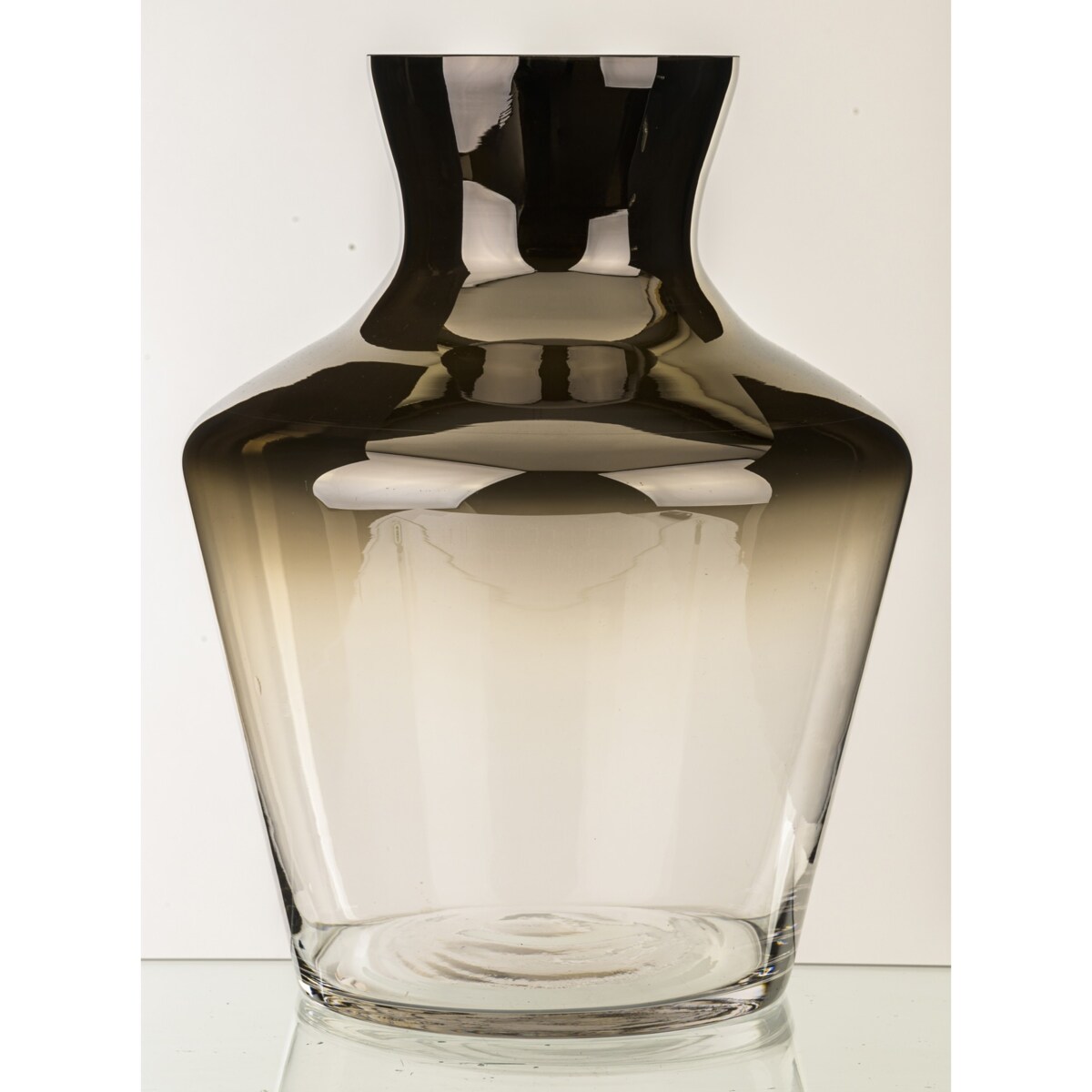 Wazon szklany srebrny 26x20x20 cm ARGENTO-3