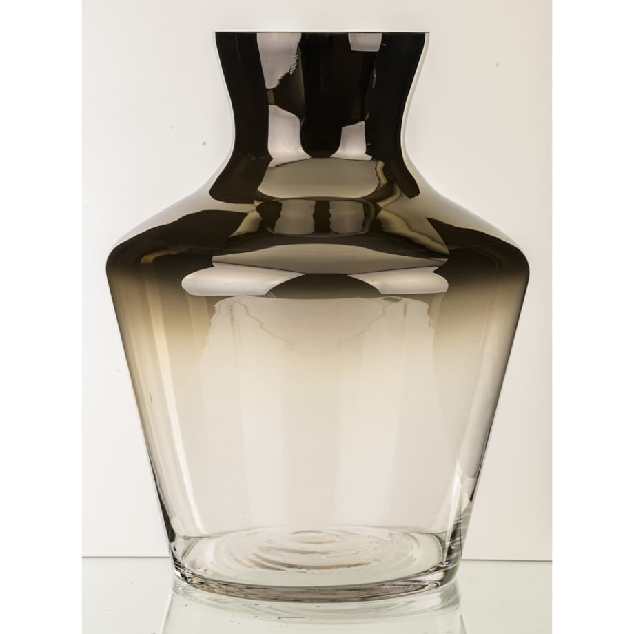 Wazon szklany srebrny 26x20x20 cm ARGENTO-3