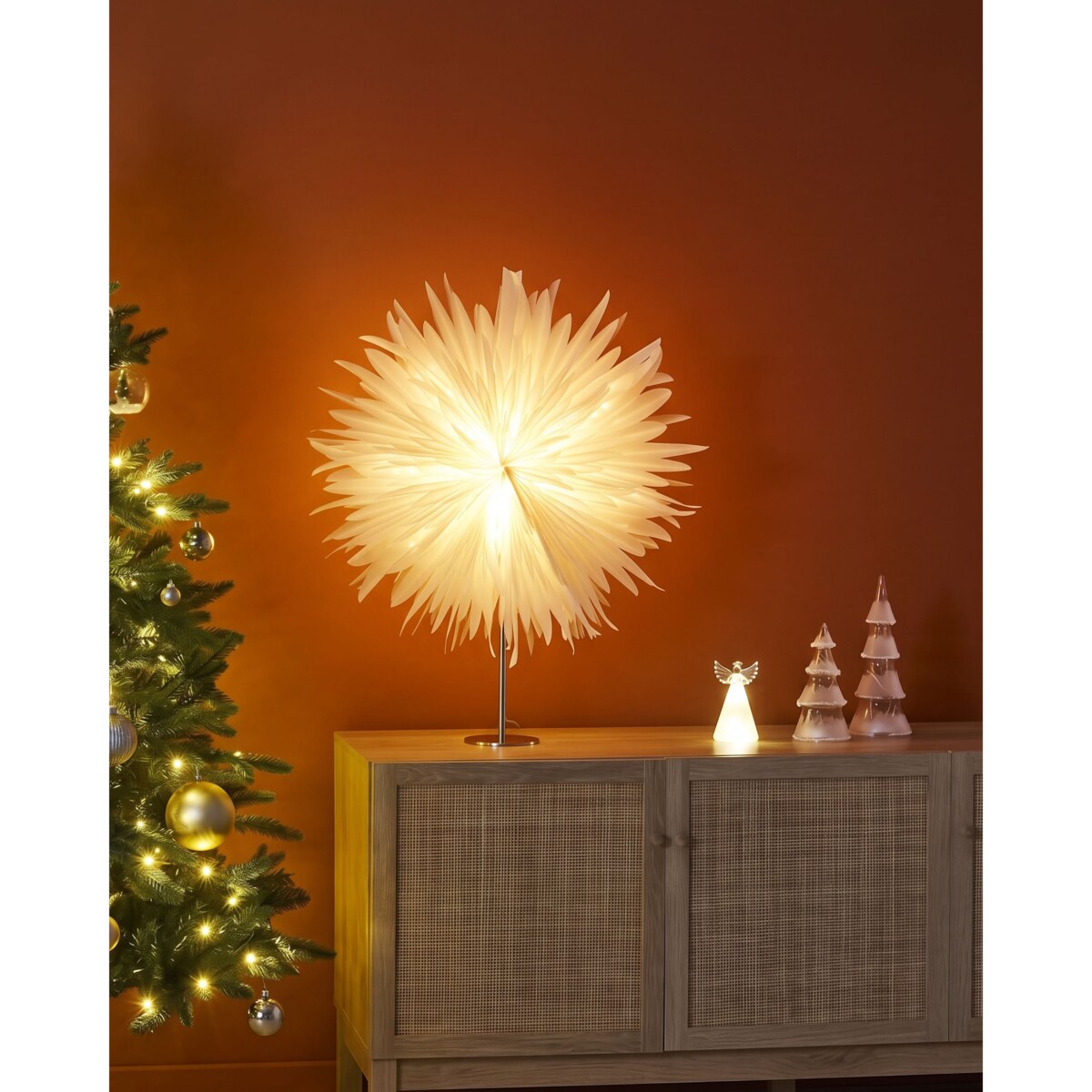 Dekoracja świąteczna Lampa stołowa SATOPANTH Gwiazda 70 cm Biały