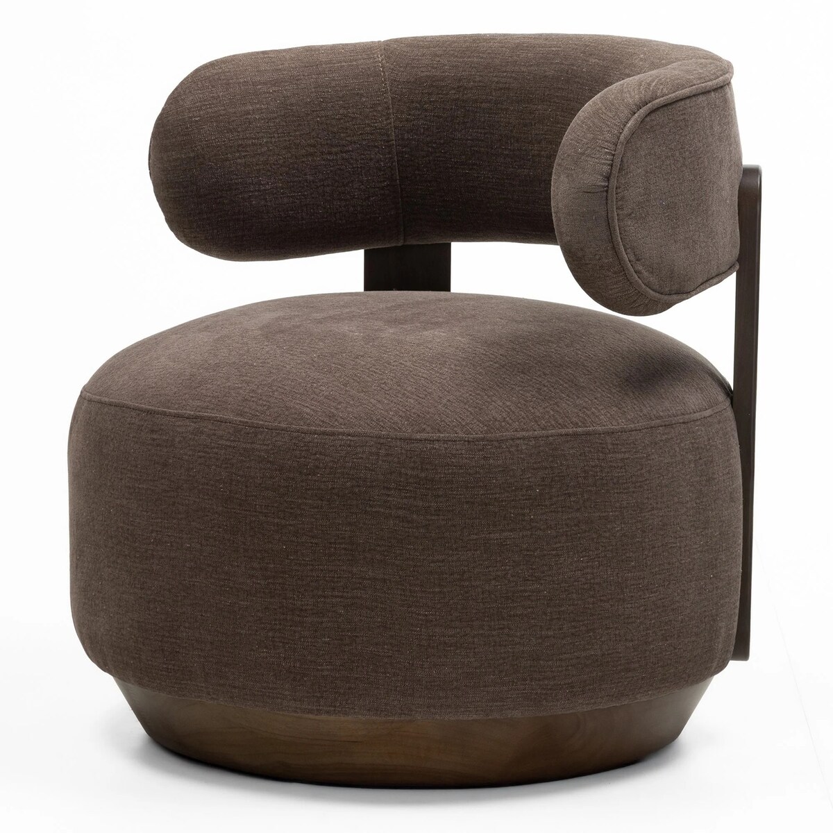 Fotel wypoczynkowy z drewna jesionowego 74x75x73 cm MALICO espresso