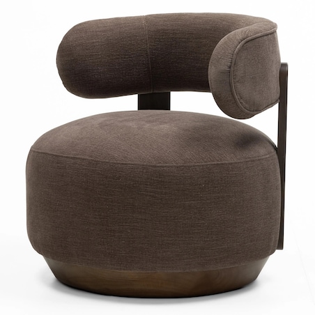 Fotel wypoczynkowy z drewna jesionowego 74x75x73 cm MALICO espresso