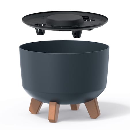 Donica Misa Na Nóżkach Doniczka Antracyt 23,8 Cm