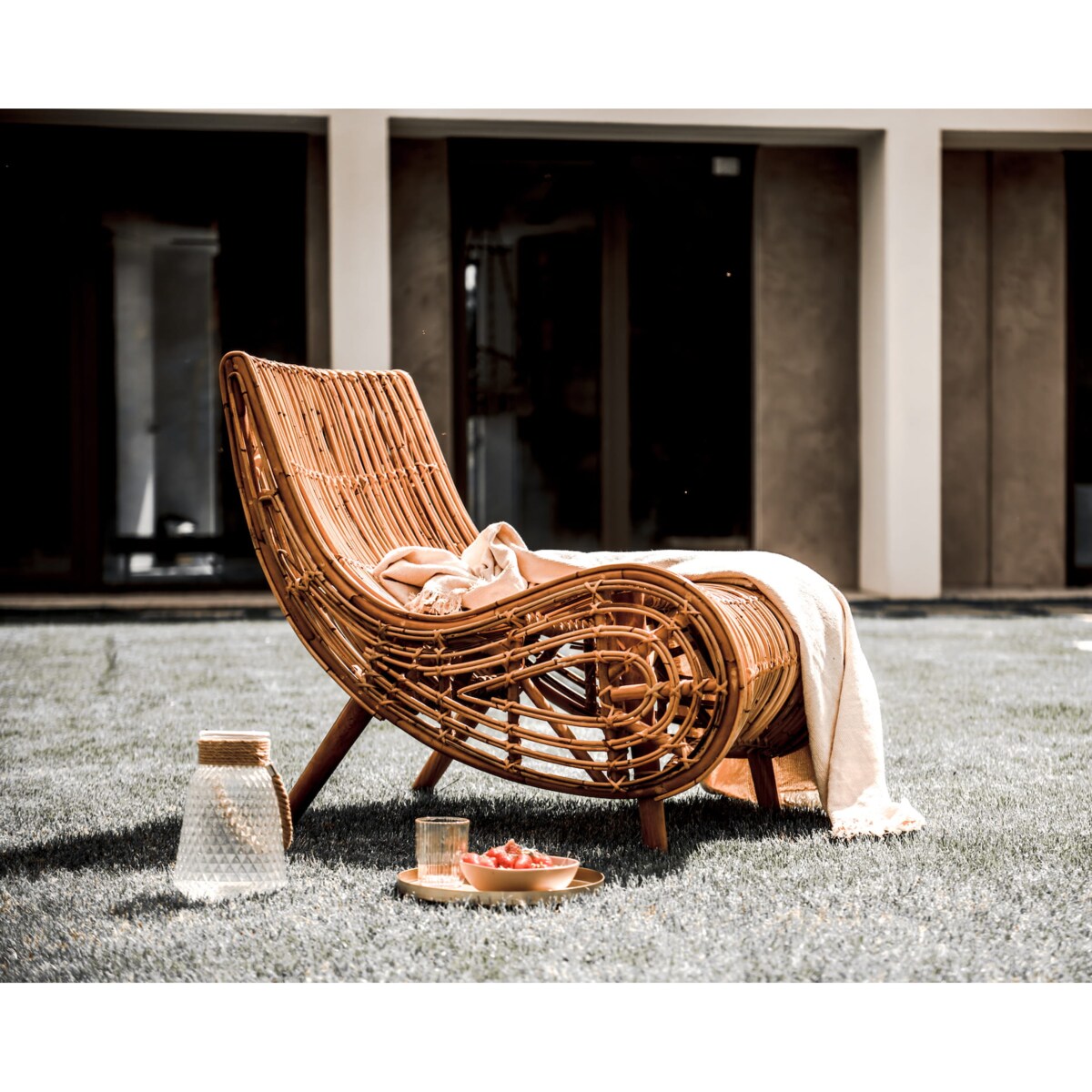 FOTEL RATTANOWY KABA