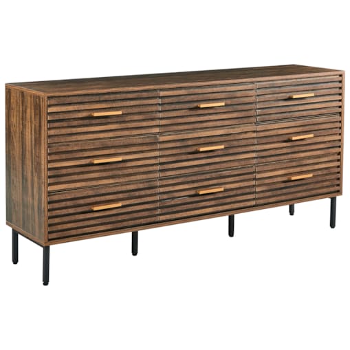 Komoda 9 szuflad ORBOST Ciemnobrązowy