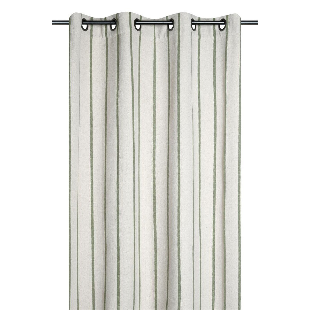 Zasłona okienna w paski 135x260 cm APARDA-3 zielone