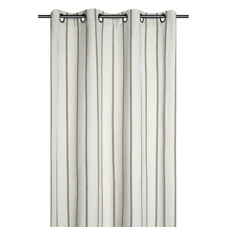 Zasłona okienna w paski 135x260 cm APARDA-3 zielone
