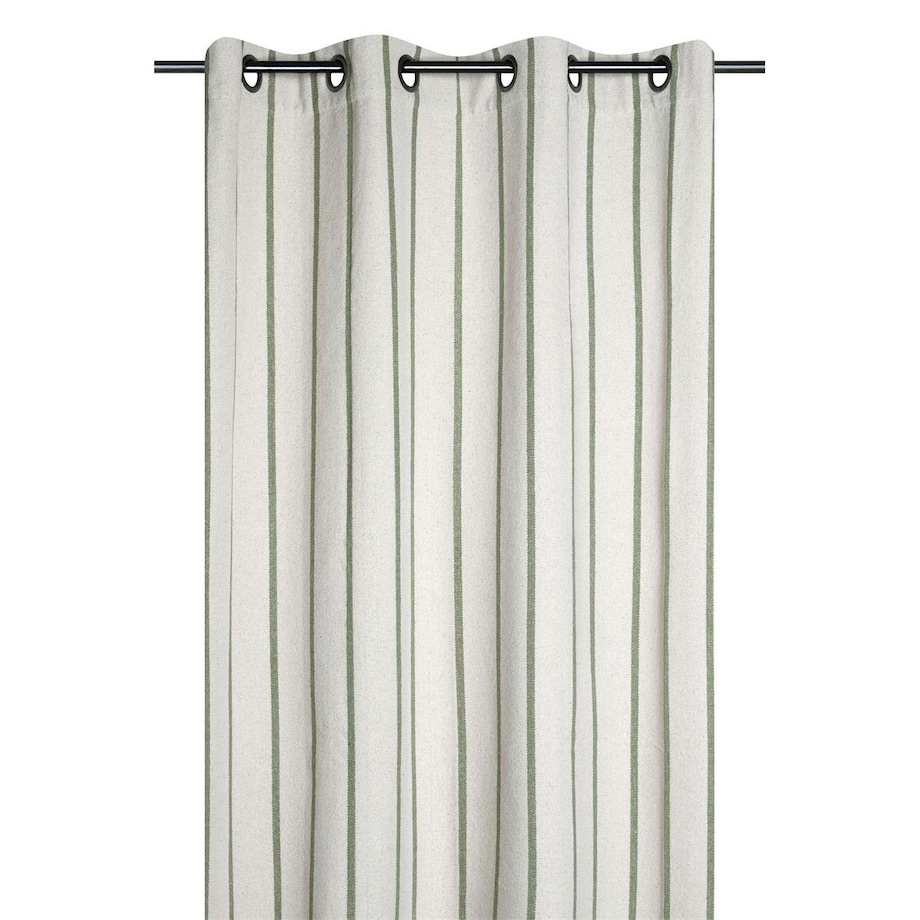 Zasłona okienna w paski 135x260 cm APARDA-3 zielone