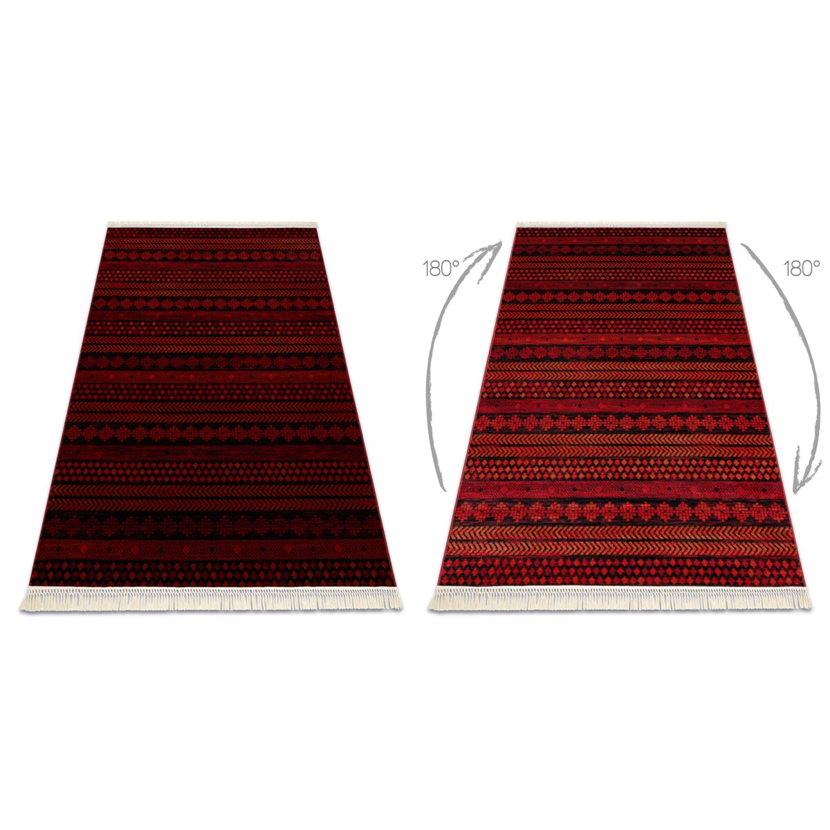 Dywan ORIENT 5132 bordo / czarny Orientalny, 250x350 cm