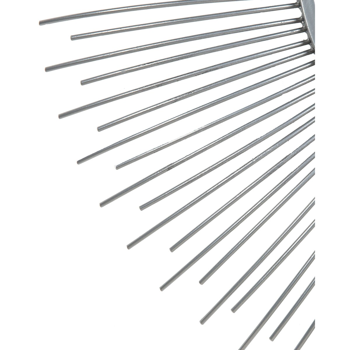 Metalowe lustro ścienne słońce ø 80 cm srebrne CILLY