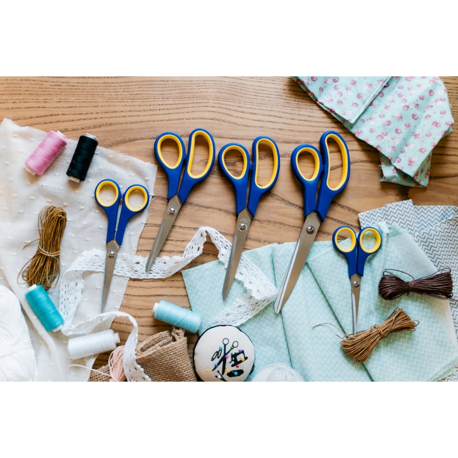Nożyczki uniwersalne niebieskie 17 cm 4007 6,5"