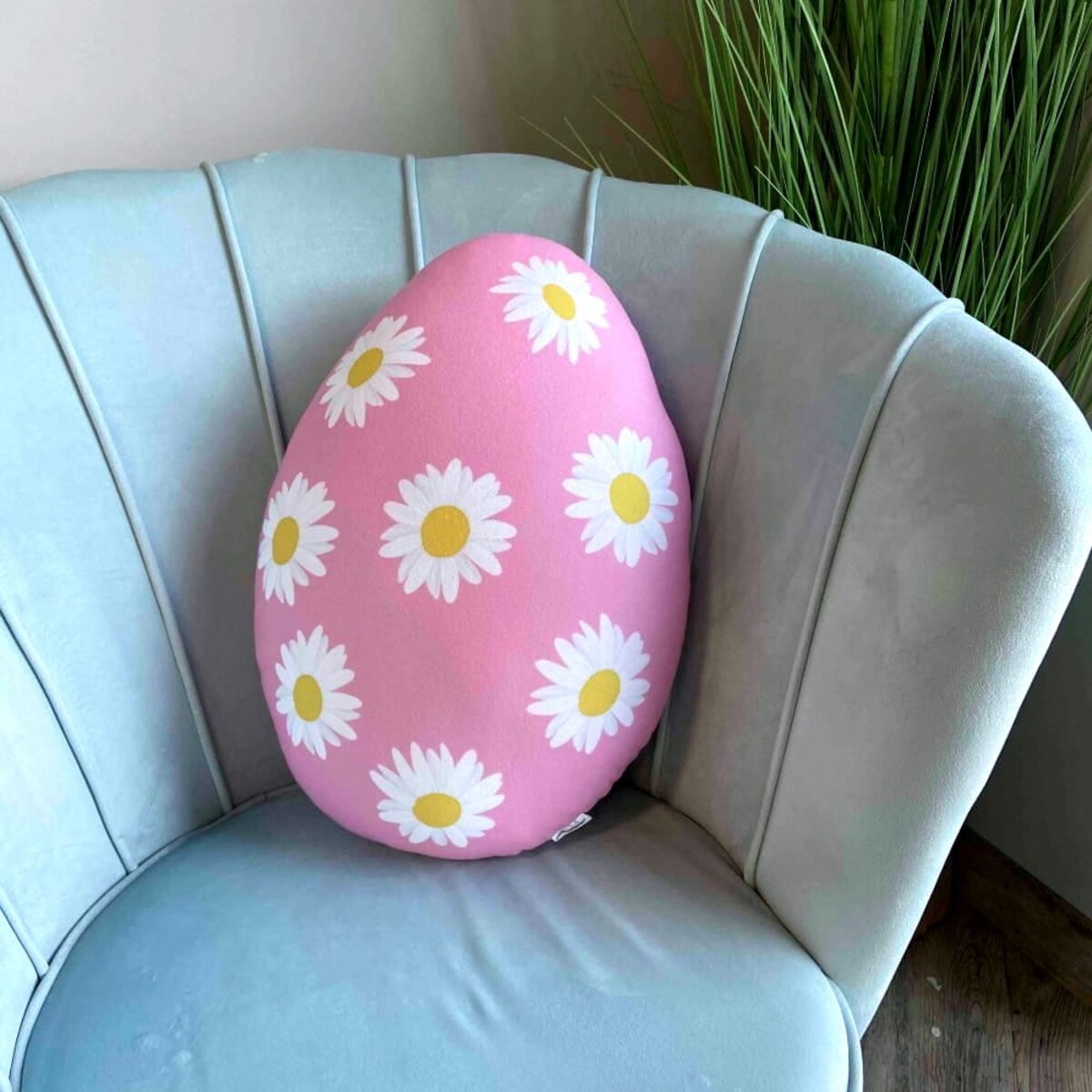 Poduszka jajko pisanka Wielkanoc różowa