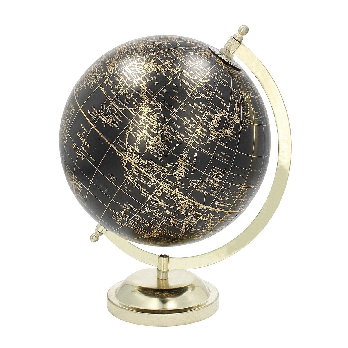 Dekoracja Globe Black 28 cm, 23x20x28 cm