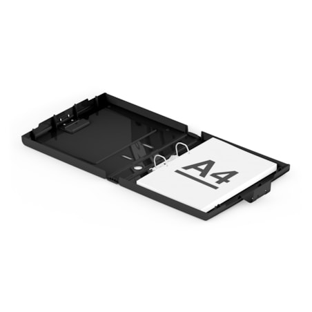 Segregator A4 Na Dokumenty Stojący 5 Cm Wąski Plastikowy Nowoczesny Czarny