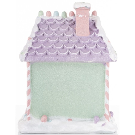 Domek ciasteczkowy LED 21,5x16x14 cm BISCOTTO niebieski