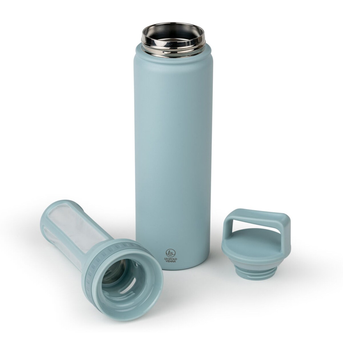 Butelka termiczna z zaparzaczem do Cold Brew Moshi 0,6L - miętowa / Leopold Vienna