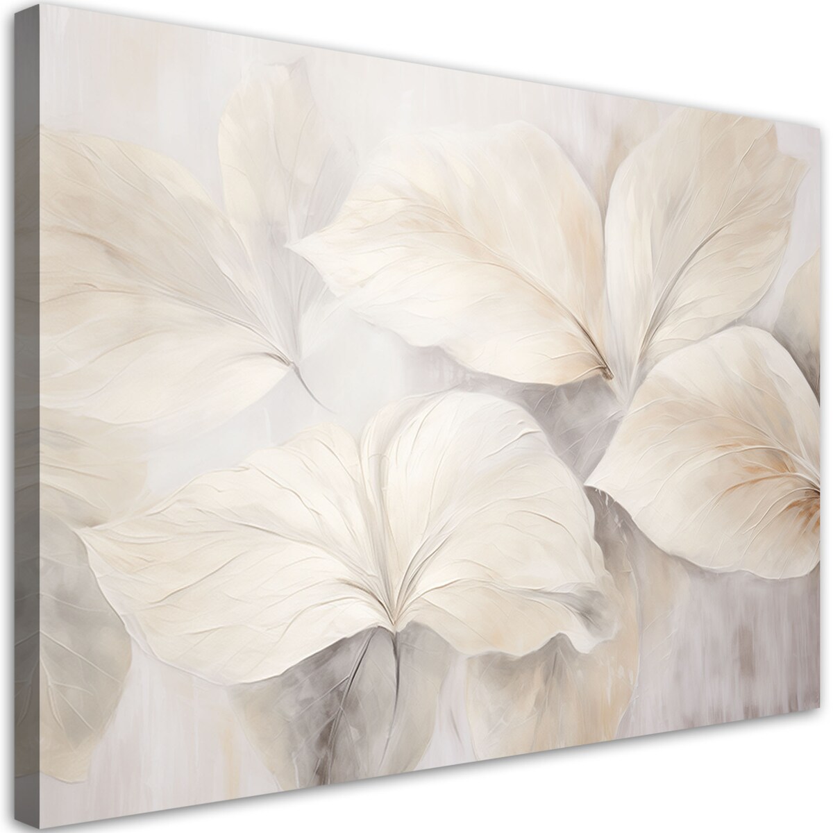 Obraz canvas do salonu sypialni kuchni biura Liście rośliny natura beżowy boho 3d 120x80