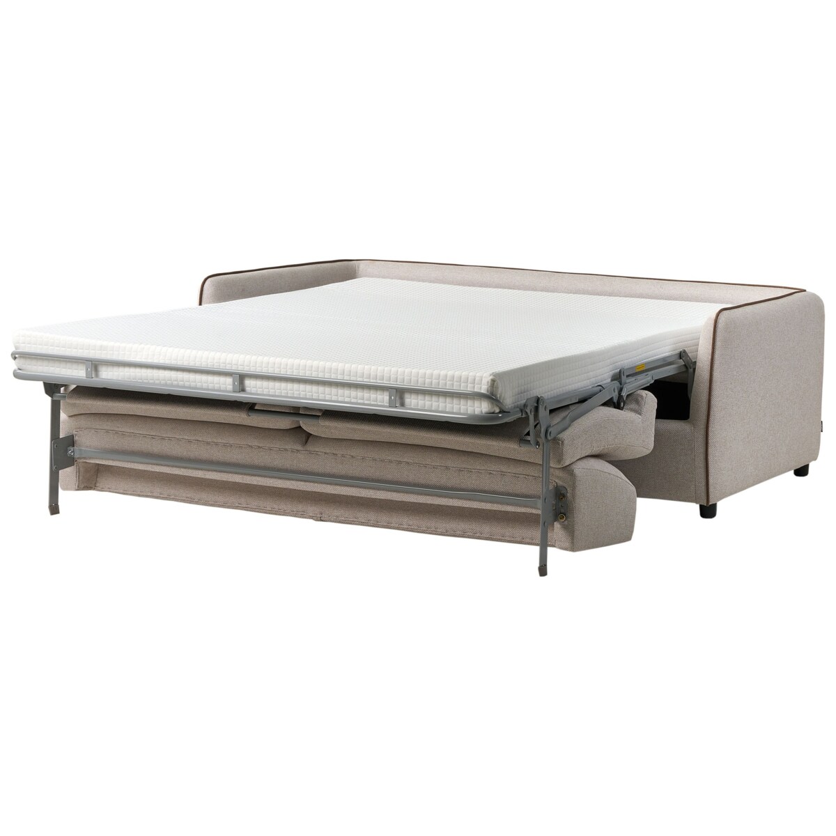 Sofa rozkładana ISHOJ Jasnobeżowy Tkanina