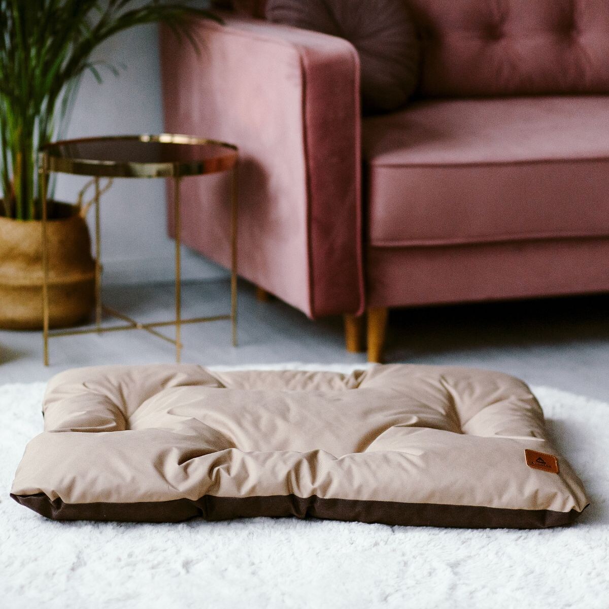 Animood Legowisko poduszka Mort rozmiar: L, kolor: cappucino, materiał: kodura