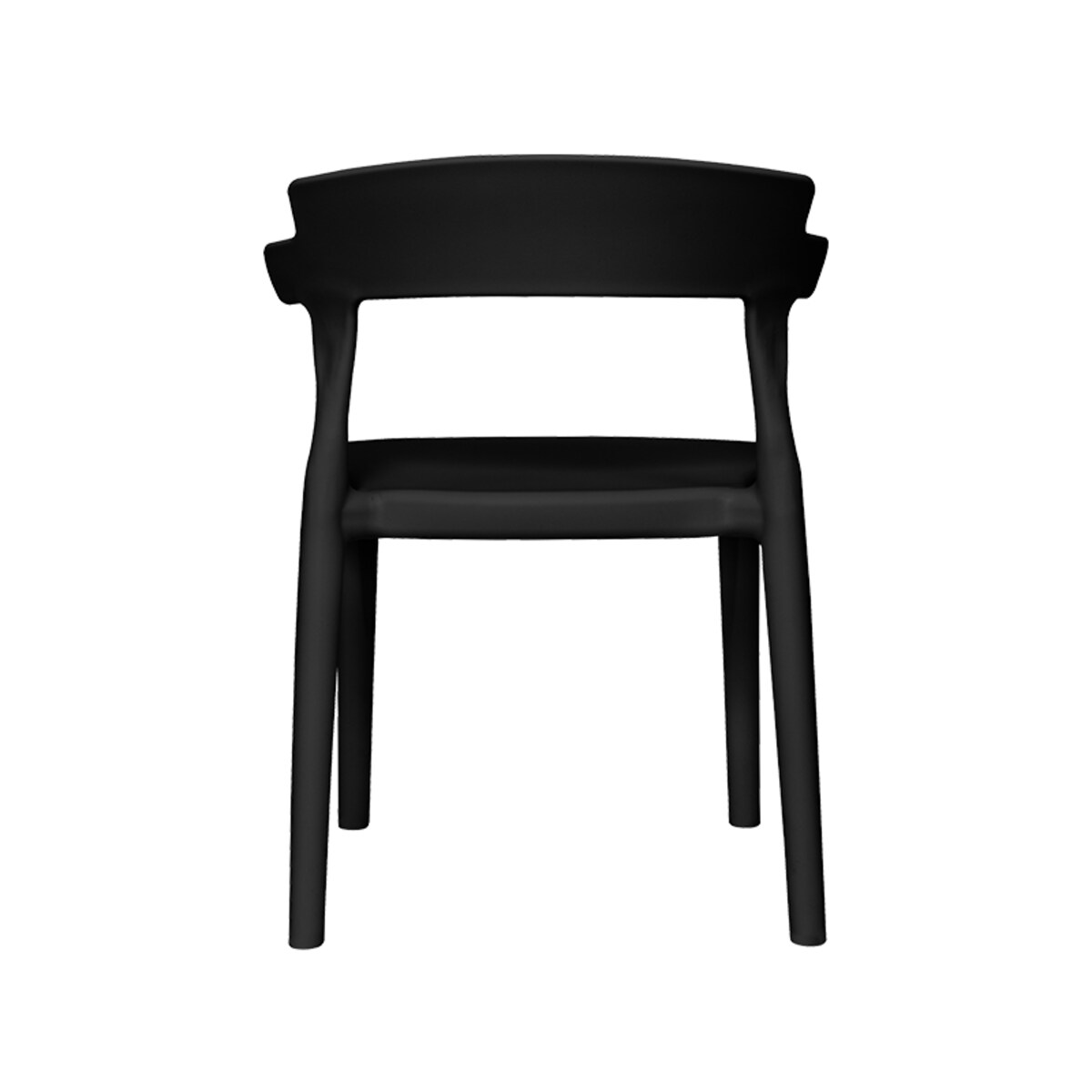 Krzesełko dla dzieci plastikowe z oparciem dziecięce czarne