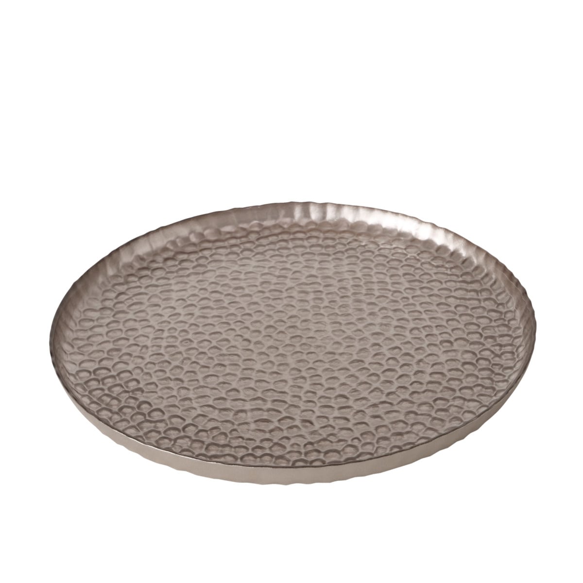 Szklany talerz RADO, Ø 28 cm, kolor złoty