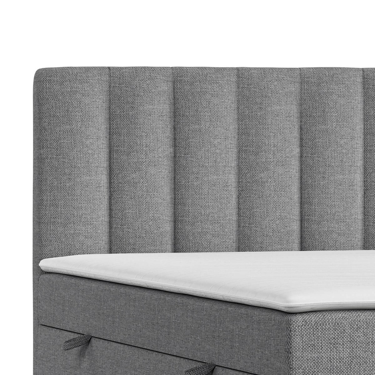 Łóżko tapicerowane AMARO 180x200 z pojemnikiem, Stalowy, tkanina Alta 16