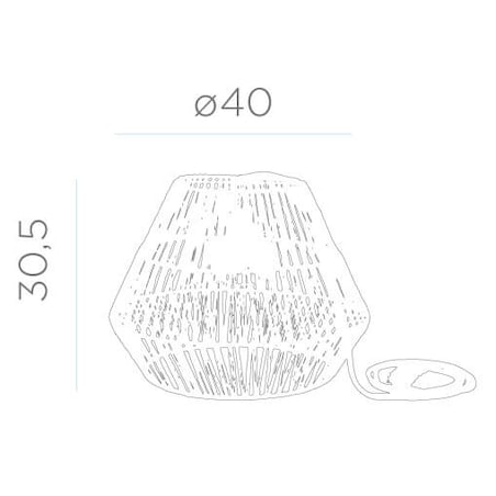 Wisząca lampa boho Sisine LUMSIHXNW King Home IP54 2700K pleciona beżowa