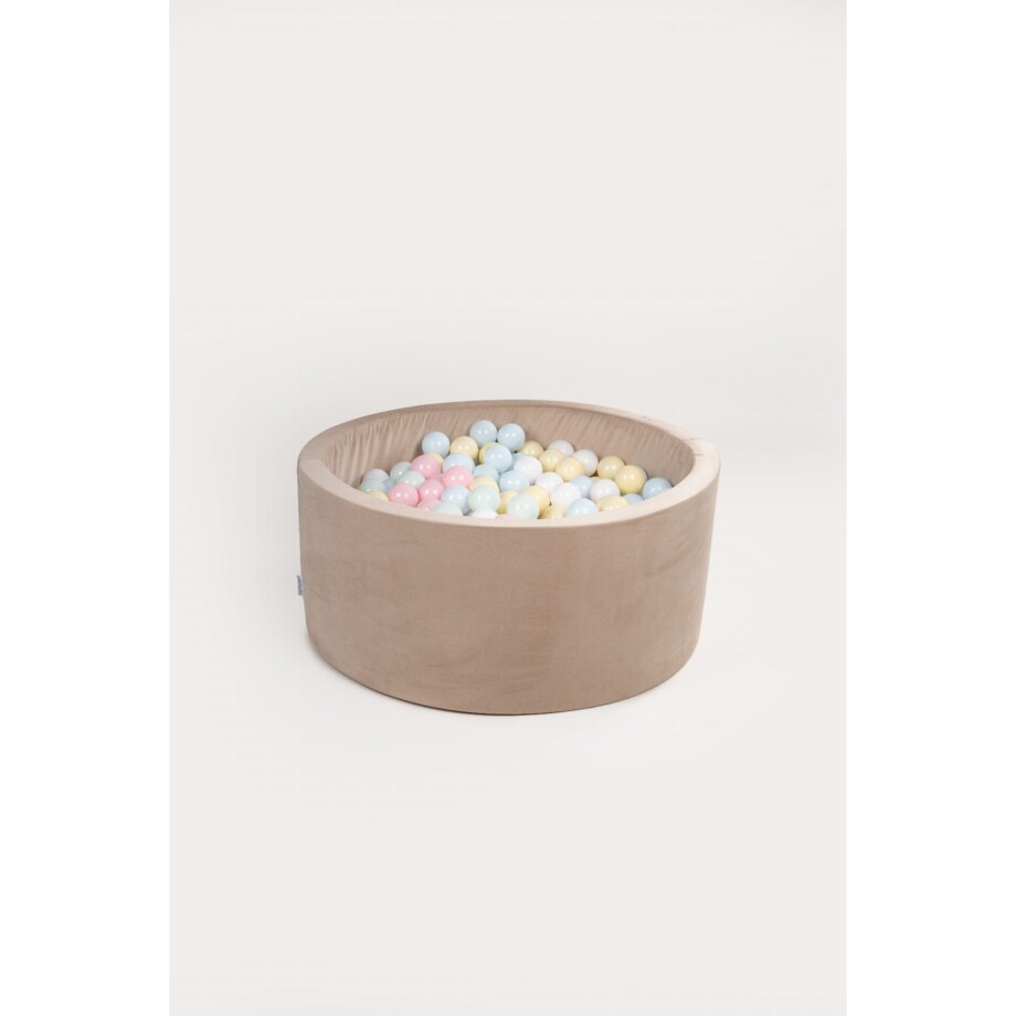 Suchy basen 40x90 - beżowy + 400 piłek PASTELOWE