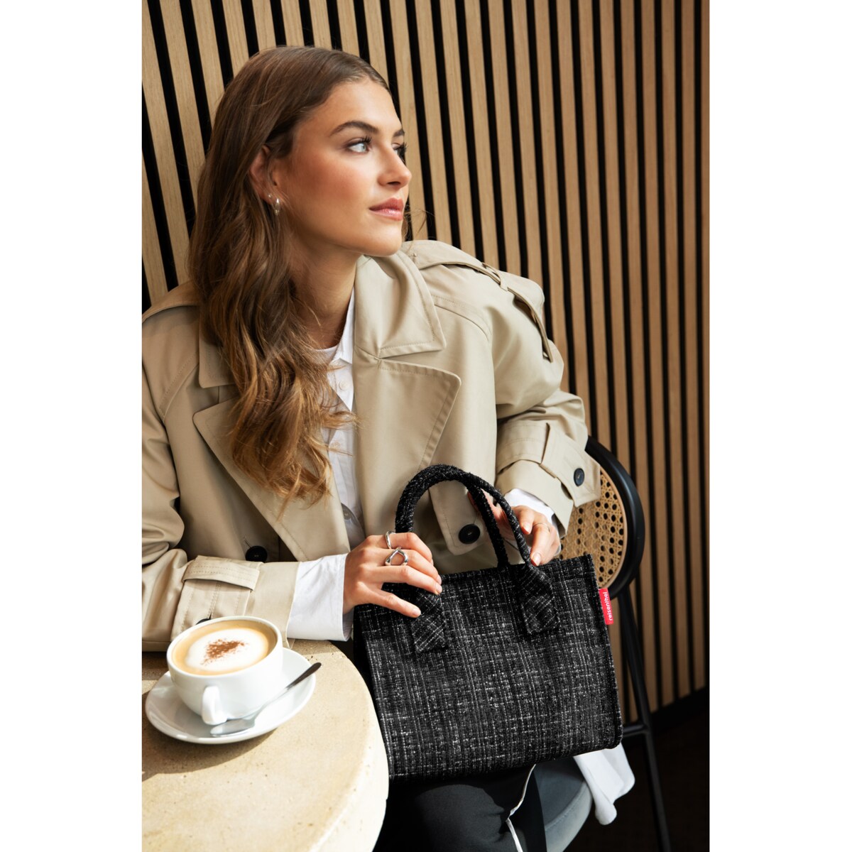 Torba DAILY SHOPPER XS, bouclé black