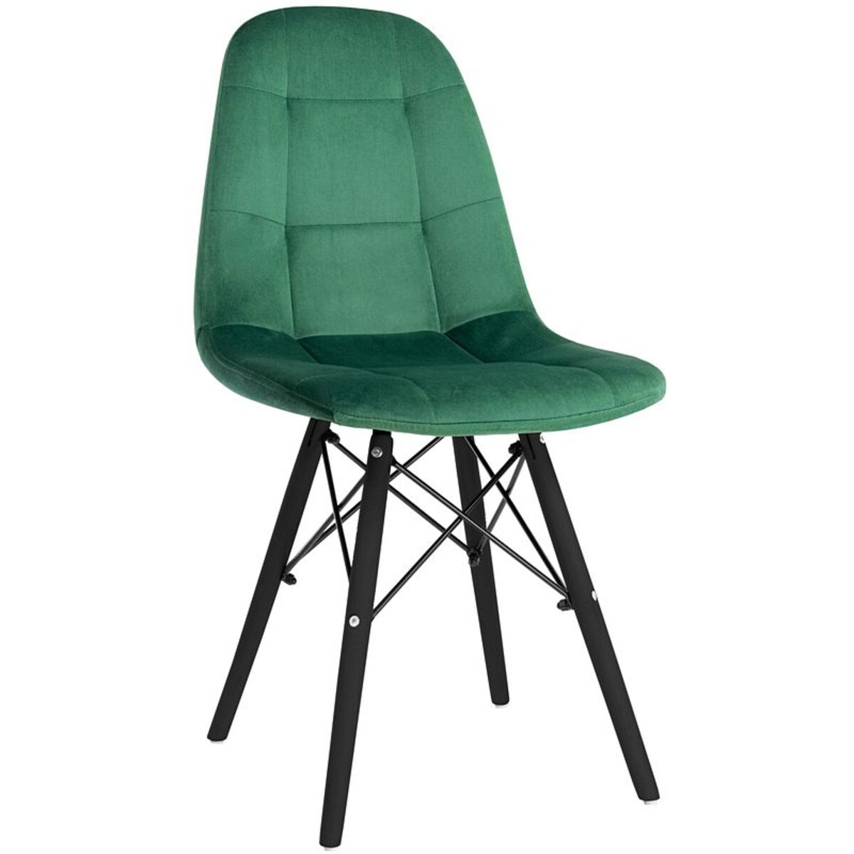 Krzesło skandynawskie tapicerowane welurowe do salonu jadalni